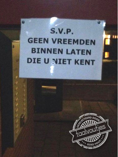 En als ik ze wel ken?