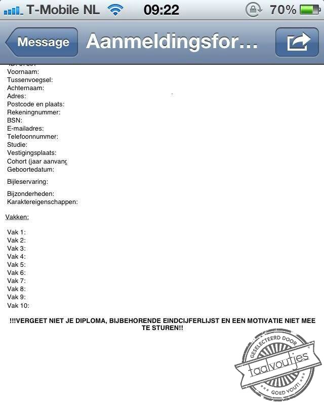 Dat scheelt weer postzegels.