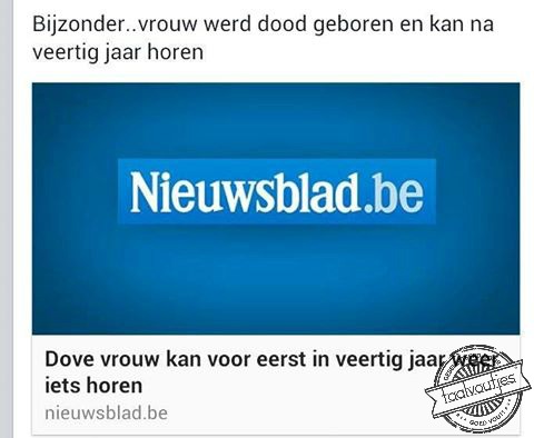 Dat is inderdaad een mirakel.