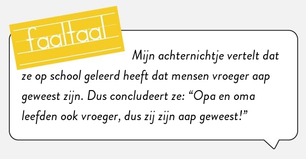 De evolutie heeft het tempo erin.