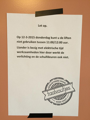 Dan gebruik ik de analoge lift wel.