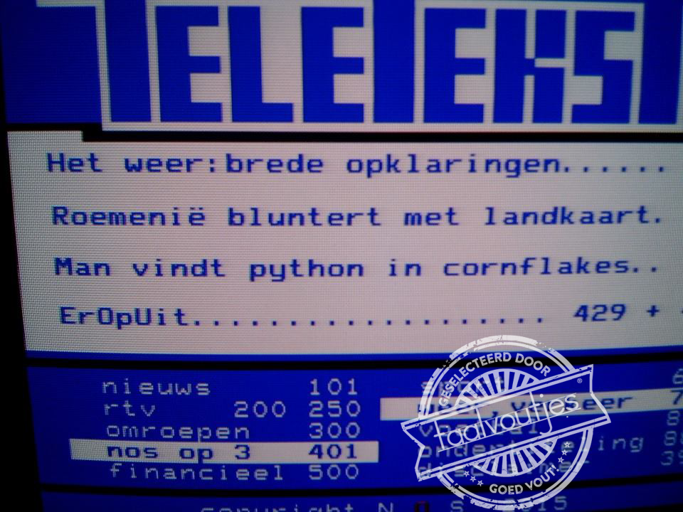 Over blunders gesproken.