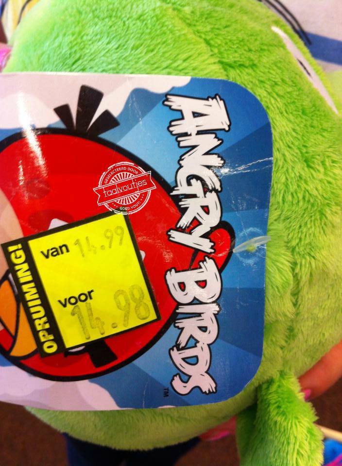 Van zo'n aanbieding zou ik ook boos worden.