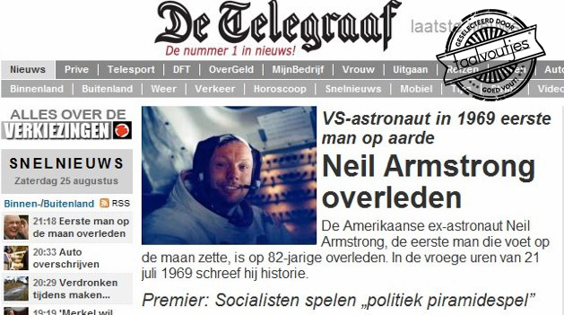 En wij altijd maar denken dat Adam dat was!