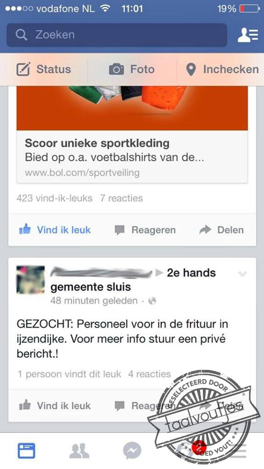 Doorlopende vacature.