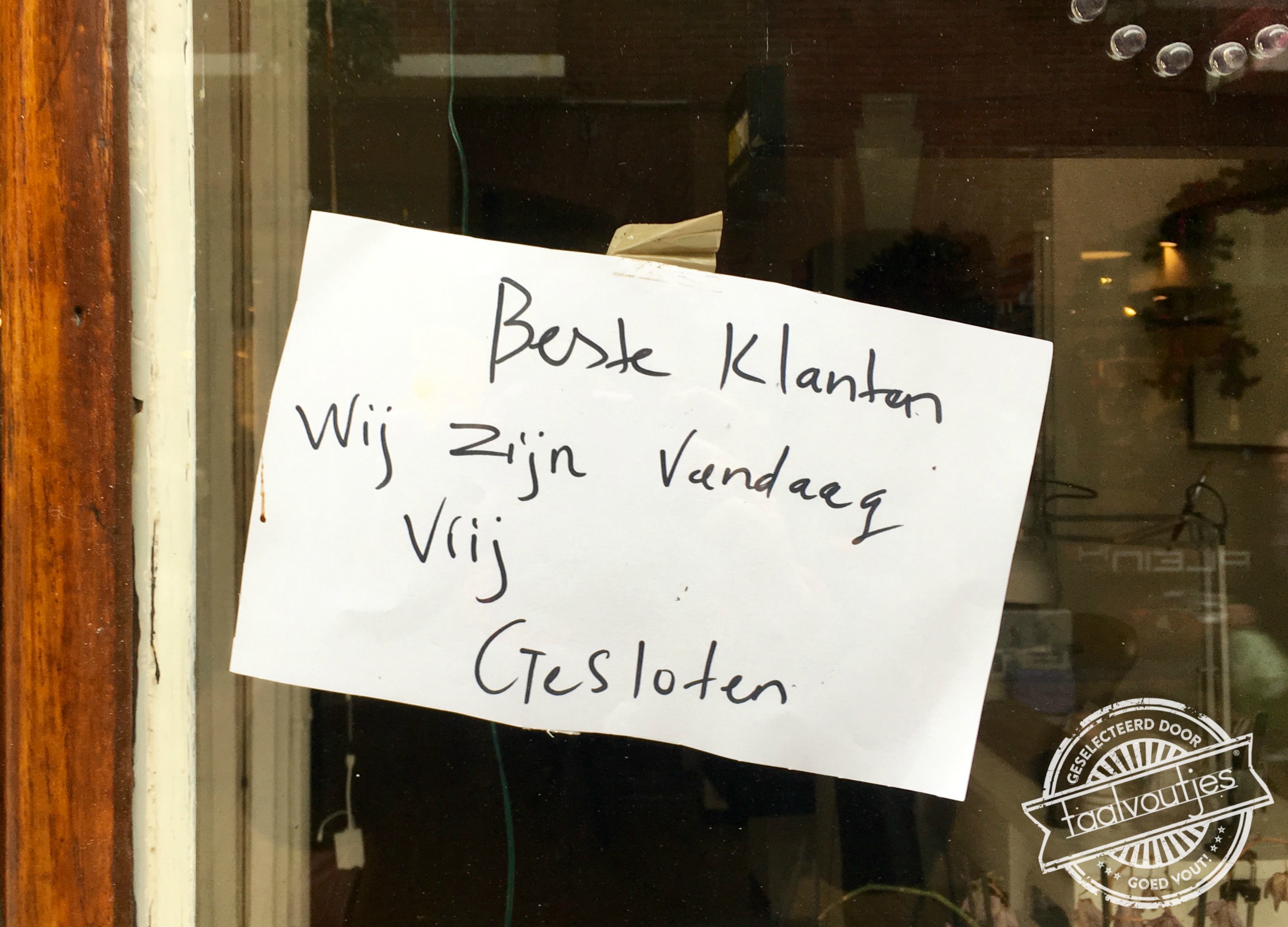 Dat wordt geen praatje bij de kassa vandaag.