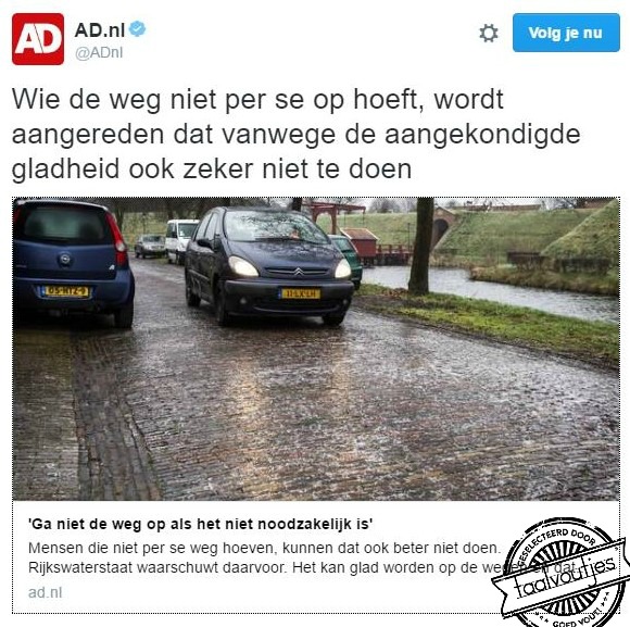 Wie niet horen wil, moet maar voelen.