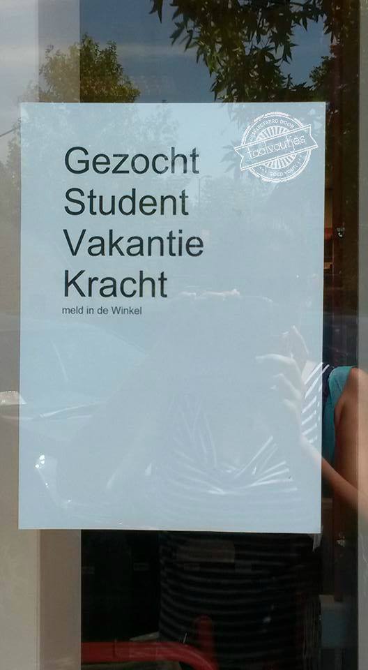 Laat die student maar zitten.