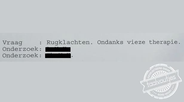 Toch eens naar de meuroloog.