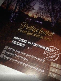 Mocht je oom langskomen met Kerst, waarschuw hem dan even!