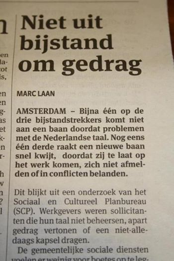 Gelukkig kunnen ze altijd nog bij het Parool terecht