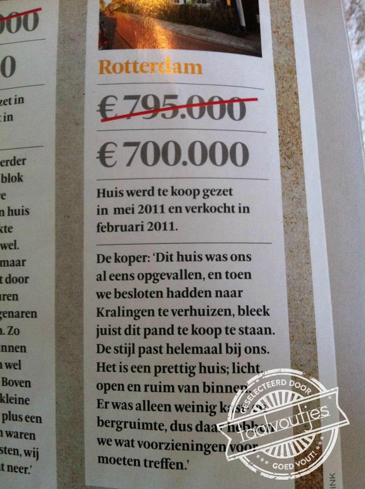 En dan zeggen ze dat het slecht gesteld is met de huizenmarkt ...