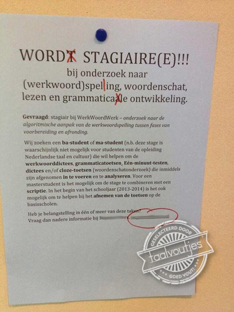 Tijdens deze stage leer je vooral hoe het níet moet