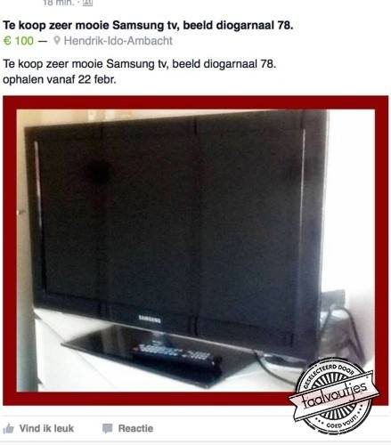 Wegens vislucht en waterschade in de verkoop.