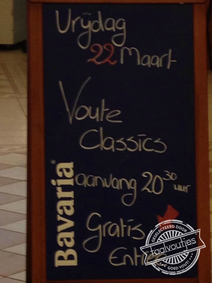 Die kijkt te veel op Taalvoutjes ...