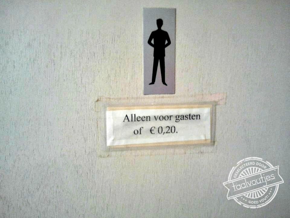 Alle muntjes van 20 cent die nodig moeten, ga jullie gang!