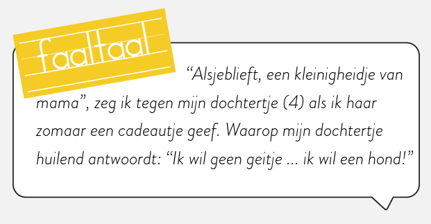 Gelukkig was het geen viezigheidje ...