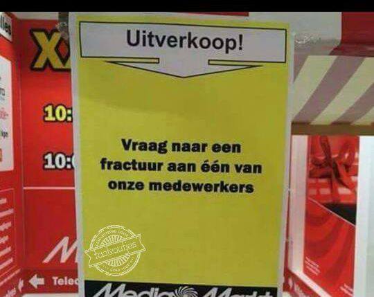 Hopelijk niet twee voor de prijs van één.