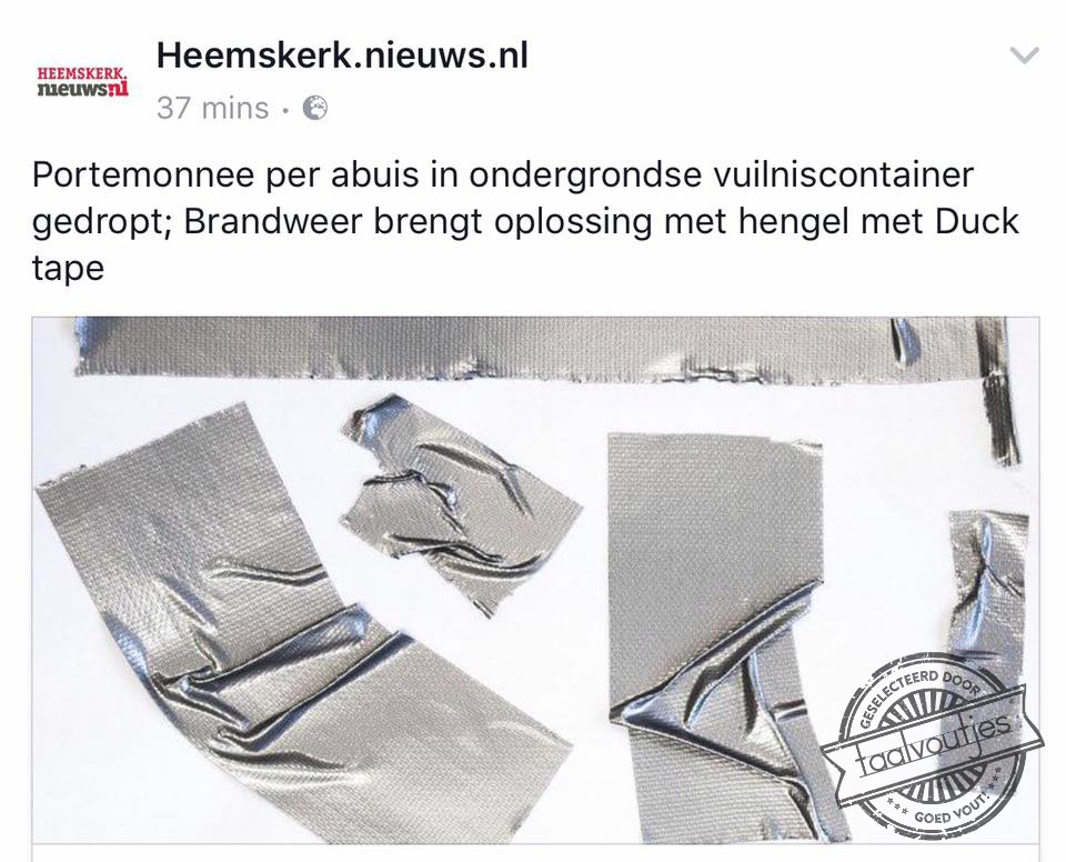 Die eend heeft ook overal een oplossing voor.