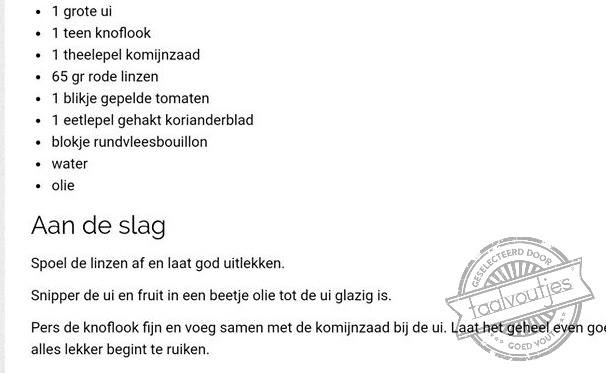 Dat wordt een zalig soepje