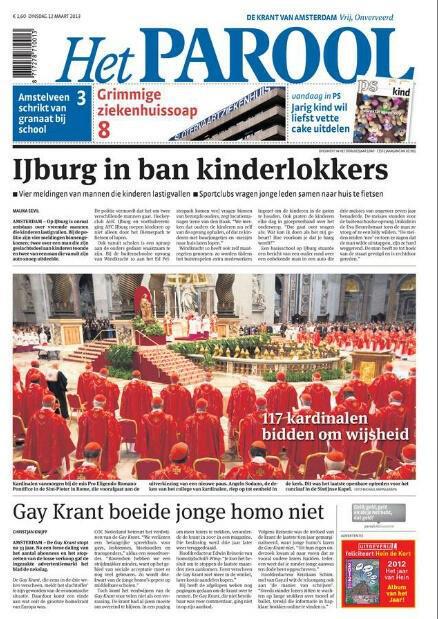 Toegegeven, met de spelling is niets mis. Maar een andere combinatie van koppen en beeld was misschien wel verstandig geweest...