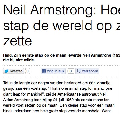 Ook de maan heeft zijn eerste stapjes gezet!