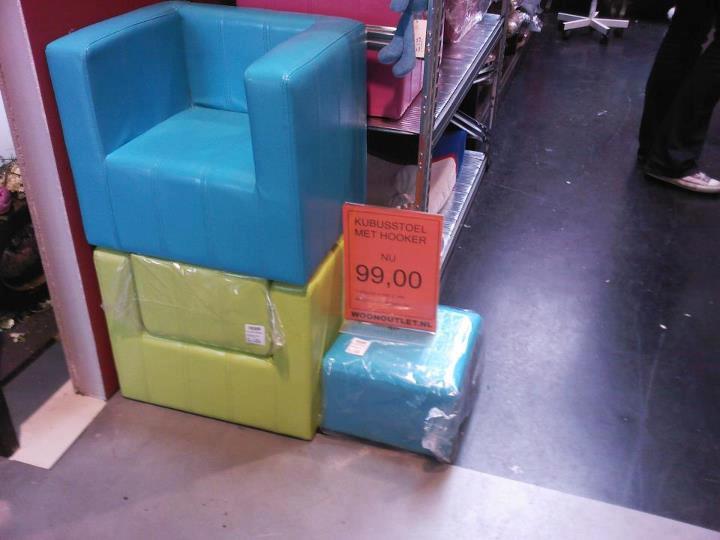 Een hoertje wil natuurlijk ook wel eens comfortabel zitten