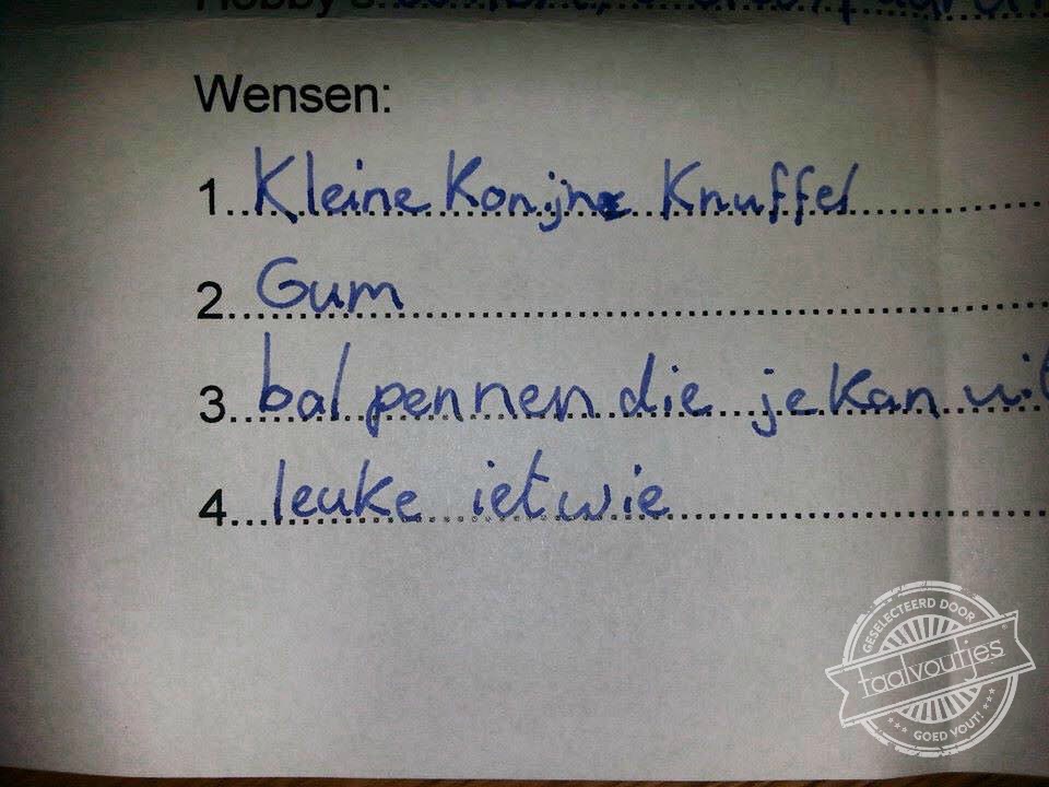 Daar kan Sint vast wel wat mee.