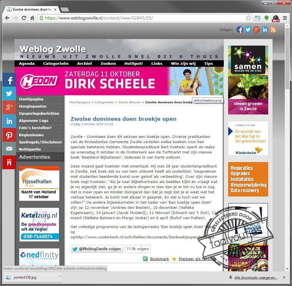 Laat God het maar niet horen