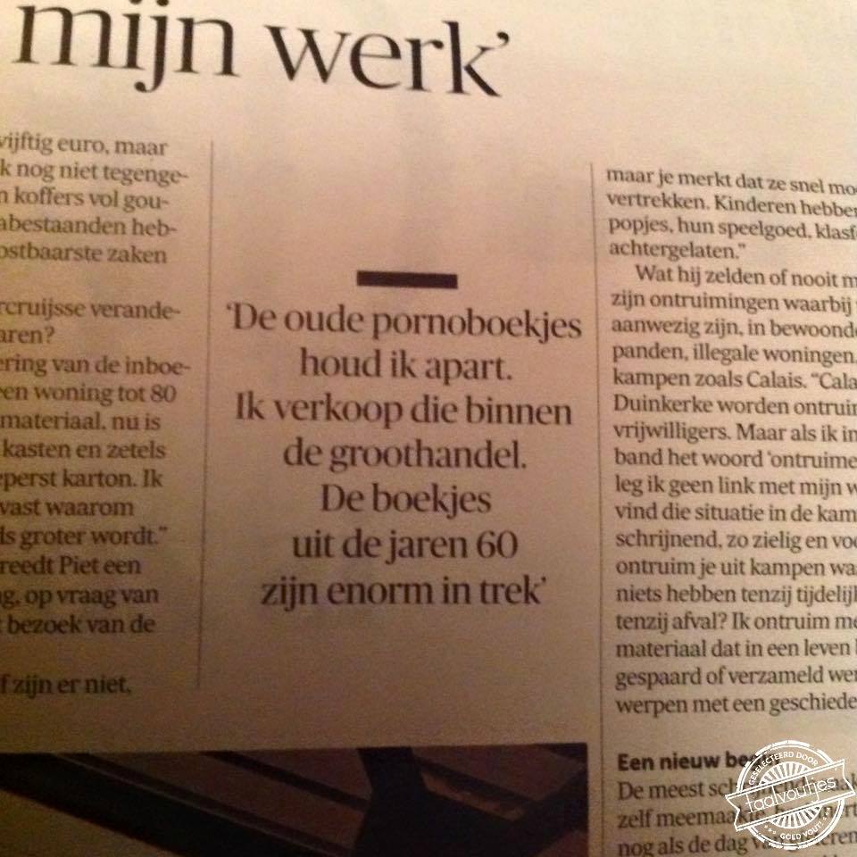 Ze worden in één ruk uitgelezen!