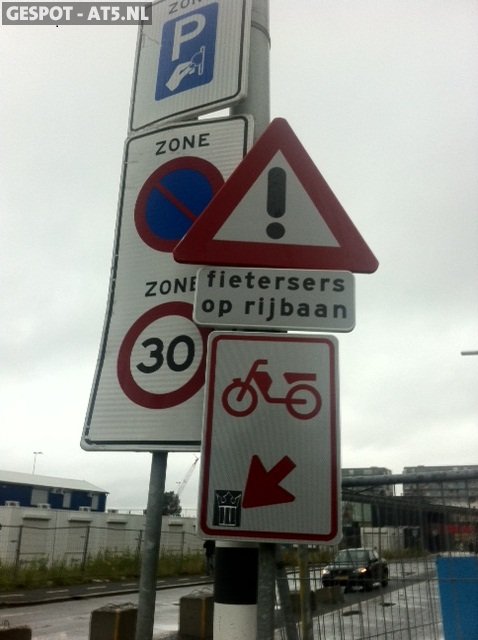 Fietsers kunnen gewoon doorrijden