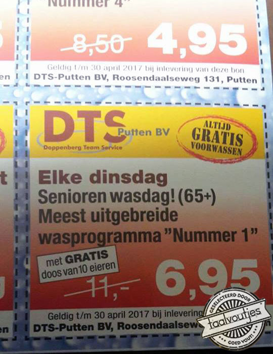 Oma begon al een beetje zurig te ruiken.