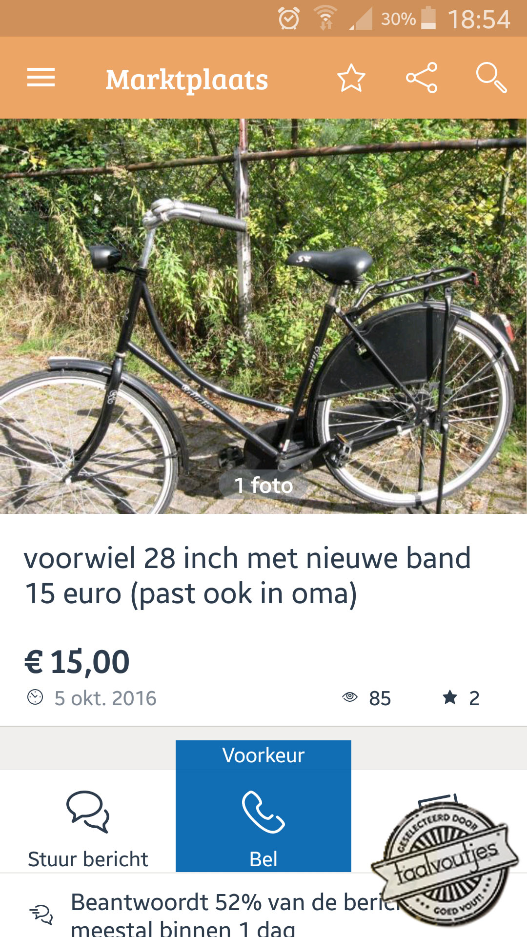 Dan rolt ze weer lekker verder.