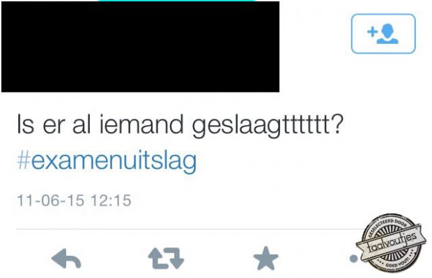 Het is ook zo spannend ...