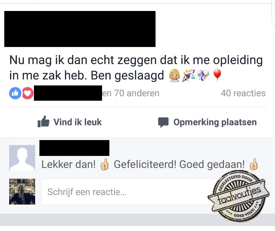 En lever het diploma ook meteen maar weer in.