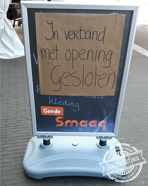 Dan kom ik na sluitingstijd wel terug.