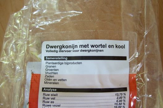 Speciaal voor dwergkonijnen met kannibalistische trekjes
