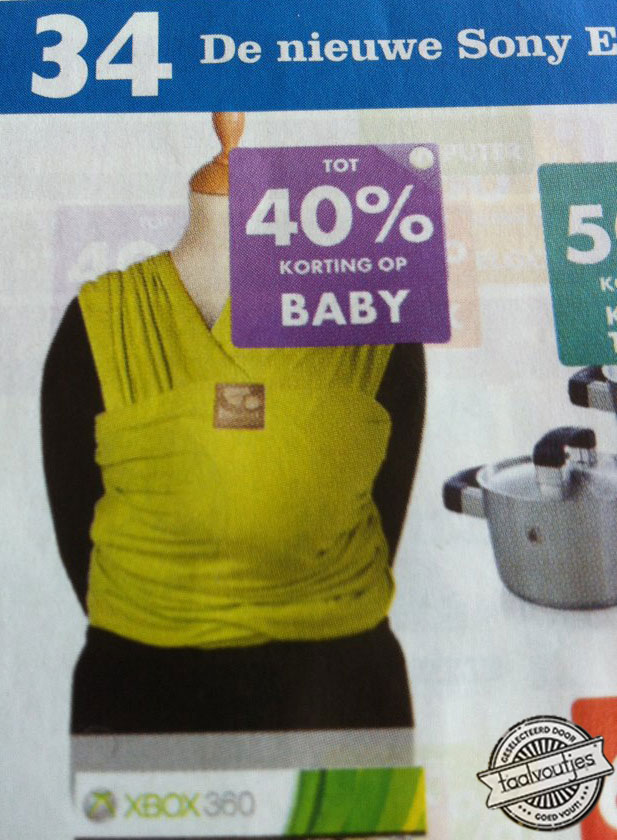 Dan kan ik dat geld weer besteden aan luiers.