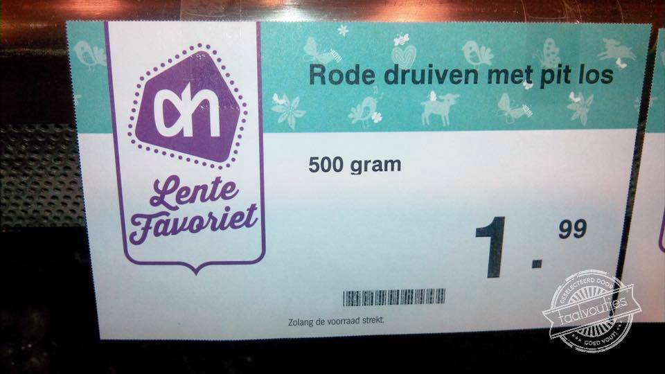 Nu met gratis zakje pitten!