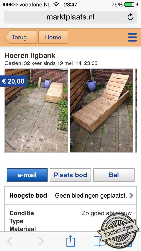 Die wil immers ook weleens de bloemetjes buiten zetten.