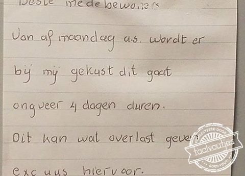 Als dat al zo’n herrie maakt …