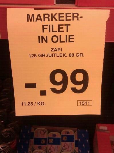 Daar is geen vis van te maken