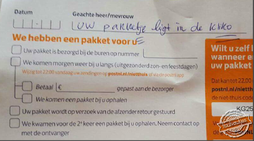 Laat nu uw afval thuisbezorgen!