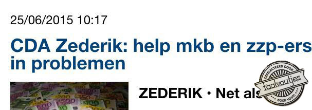 Het CDA voert in elk geval wel eerlijk campagne.