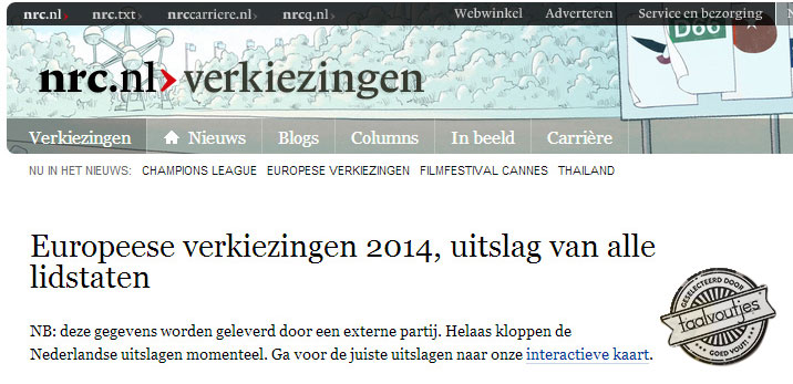 De uitslag is ook niet altijd om over naar huis te schrijven.