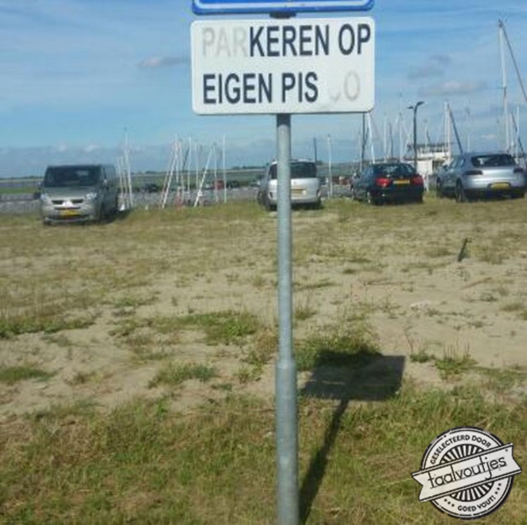 Wel zorgen dat je niet uitglijdt.