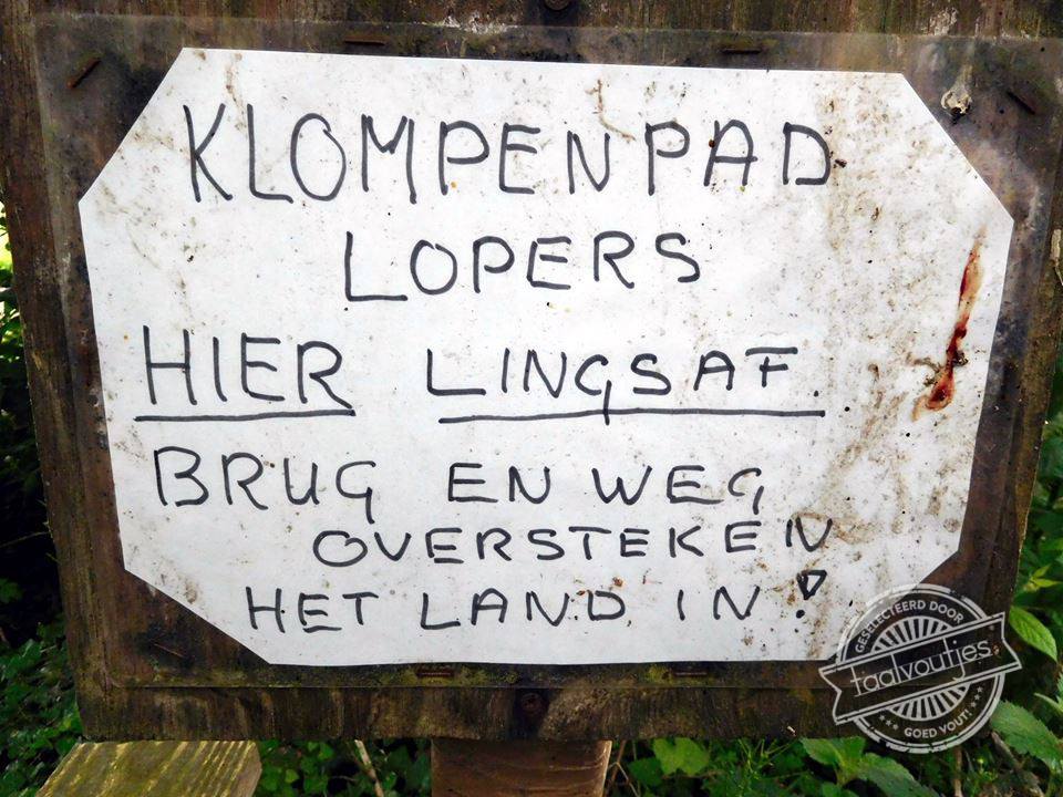 Was ik toch bijna regsaf gegaan...