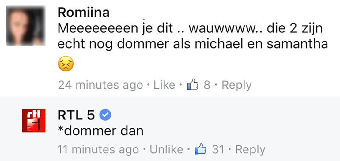 Ook bij RTL 5 hebben ze opgelet op school.