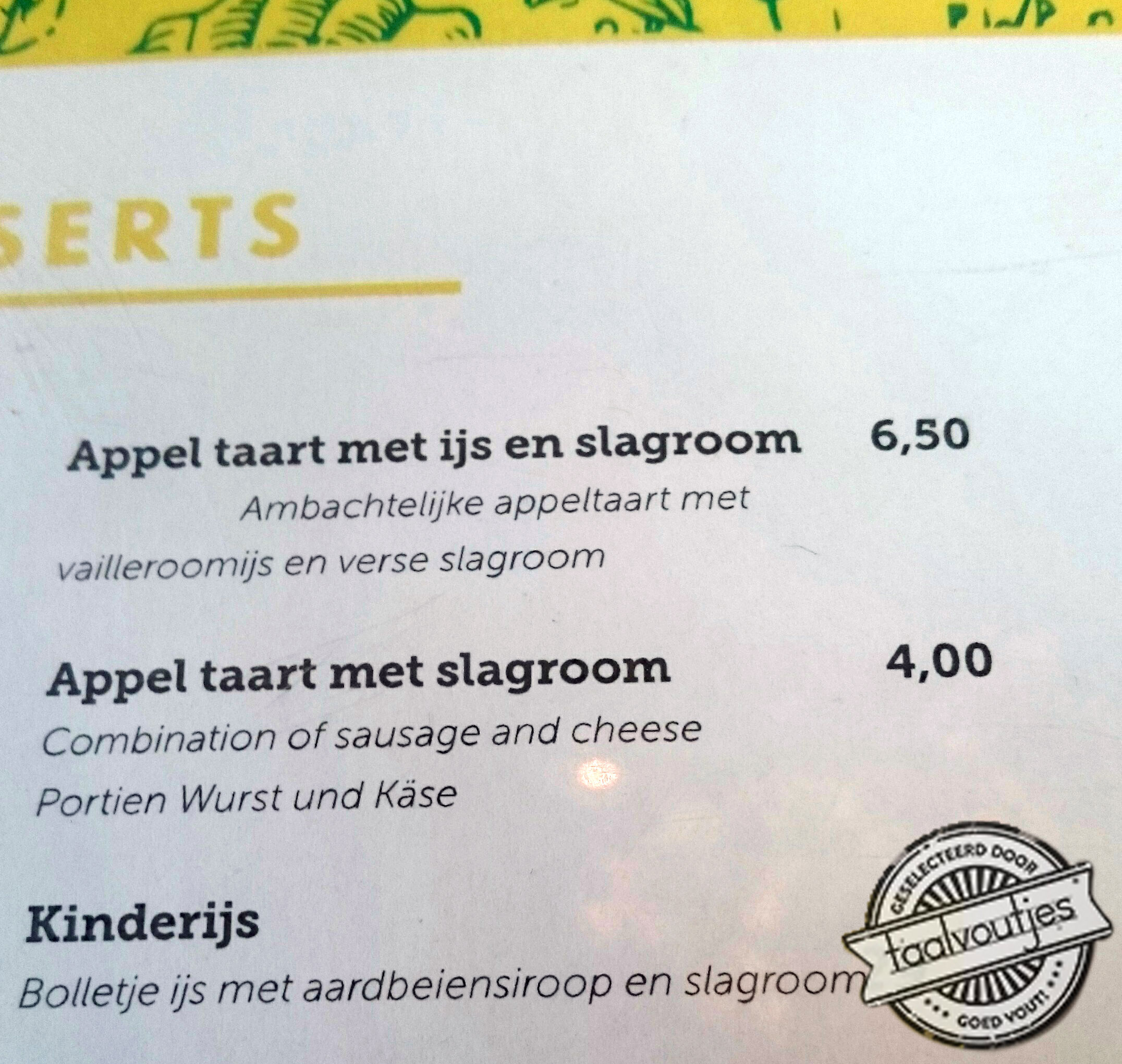 Volgens geheim recept.