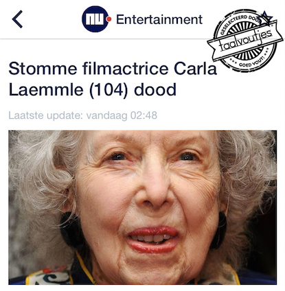 Over de doden niets dan goed, toch?